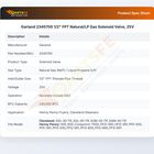 Garland 2345700 1/2" FPT Natural/LP Gas Solenoid Valve, 25V