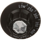 Vulcan Hart 00-715059 Flat Down Thermostat Knob For Oven Dial, 2-1/2" DIA, LOW-250-500F, Mount .290", Position Flat at 260F