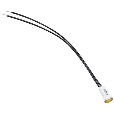 Garland GL1006496 125V Amber Signal Light W/ 10" Leads & 1/2" Fits Hole