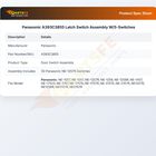 Panasonic A393C3855 Latch Switch Assembly W/5-Switches