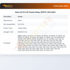 Hatco 02.01.214 Toaster Relay, DPDTP, 35A 240V
