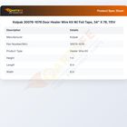 Kolpak 30076-1076 Door Heater Wire Kit W/ Foil Tape, 34" X 78, 115V