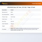 APW 85033 Gear, 3/8" Hole , 7/8" DIA, 1" High, 13 Tooth