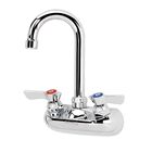 Krowne 10-400L Center Wall Mount Faucet Silver Series 4