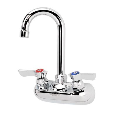 Krowne 10-400L Center Wall Mount Faucet Silver Series 4