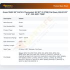 Groen 13482 KX-Thermostat W/187" D-STEM Flat Down BULB 3/16" X 12" 100-450&deg;F TEMP