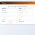 Dean 8120414 Fryer Fast Hose Filter Machine