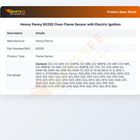 Henny Penny 60292 Oven Flame Sensor with Electric Ignition