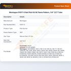 Montague 01017-0 Nat Pilot Kit W/ flame Pattern, 1/4" CCT Tube