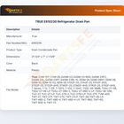 TRUE E810230 Refrigerator Drain Pan