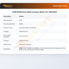 APW Wyott 85195 Conveyer Toaster Drive Shaft Motor 1/2" 208/240V