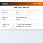 Hobart 356595-1 Ignition Cable