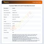 Frymaster FM810-2172 3/8 FPT Steel Male Disconnect