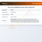 Henny Penny 29898 DPDT Rocker Switch, ON/OFF/ON