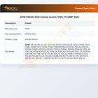 APW 55564-EGO Warmer Infinite Switch 120V 15 AMP