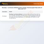Roundup - AJ Antunes 4050214 Thermocouple Probe W/25" Wire 3/16" X 1"  Type K