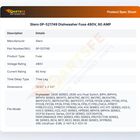 Stero 0P-521749 Dishwasher Fuse 60A 480V