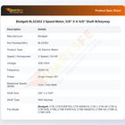 Blodgett BL32302 Oven 2 Speed Motor 5/8" X 4-5/8" Shaft W/keyway