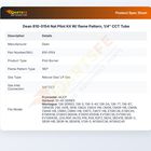 Dean 810-0154 Nat Pilot Kit W/ flame Pattern, 1/4" CCT Tube