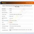Hobart 711355 Natural Gas Valve 1/2" FPT