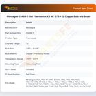 Montague 03499-1 Thermostat W/Dial KX 3/16" X 12"