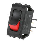Star Mfg Y6144 SPST Red/Black Rocker Switch, On/off, 9/16 X 1-1/8