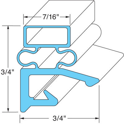 Traulsen TR280984-2 Rubber Door Gasket 24-1/2" X 29-1/2" Type R