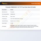 Frymaster FM8064145 Drain Valve W/Handle 1-1/4" FPT