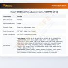 Hobart 19194 Dual Pilot Adjustment Valve, 1/8 MPT X 1/4 CC