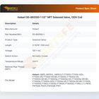 Hobart 00-893100-1 Dishwasher Coil Solenoid Valve 1/2" NPT 120V