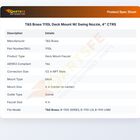 T&S Brass 1110L Deck Mount W/ Swing Nozzle, 4" CTRS