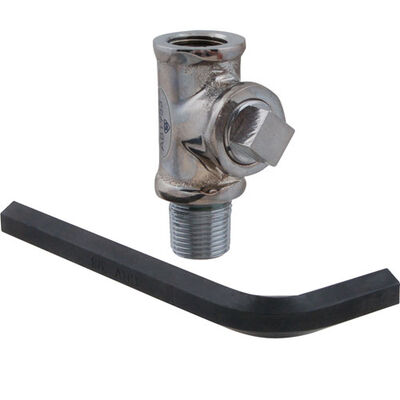 T&S Brass B-TEE-RGD Tee,Rigid , Chrome,Leadfree