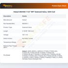 Hobart 893100-1 Dishwasher Coil Solenoid Valve 1/2" NPT 120V