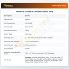 Holman 2E-200566 Hi-Limit Reset Switch 190&deg;F