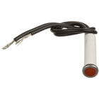 Cleveland SK50539 28V Amber Flat Top Signal Ligh W/ 4" Leads & 5/16" Fit Holes