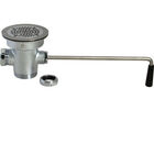 T&S Brass BK-3952 3-1/2" Sink Twist Handle Waist Drain W/ 2" NPS Outlet