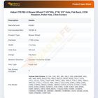 Hobart 115780-8 Blower Wheel 7-1/8"DIA, 2"W, 1/2" Hole, Flat Back, CCW Rotation, Puller Hub, 2 Set Screws