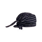 Allpoints 1055BKWH KNG Bandana Hat striped