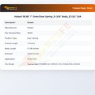 Hobart 18361 7" Oven Door Spring ,5-3/8" Body, 27/32" DIA