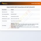 Hobart 844516-00017 Infrared Burner W/NAT Orifice #40