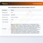 Pitco 60059302 Drain Line Sleeve/Gasket 2-7/8" X 2"