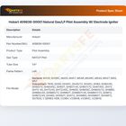 Hobart 409839-00001 Natural Gas/LP Pilot Assembly W/ Electrode Igniter