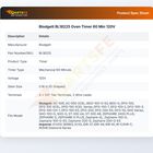 Blodgett BL18225 Oven Timer 60 Min 120V