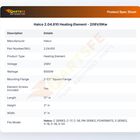 Hatco 2.04.610 Heating Element  - 208V/6Kw