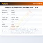 Delfield 1702745 Magnetic Push-In Door Gasket, 25-1/8" X 29-1/4"