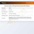 Panasonic A393C-3470 Latch Switch Assembly W/5-Switches