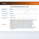 Garland 3084601 Broiler Burner, 21-3/4"