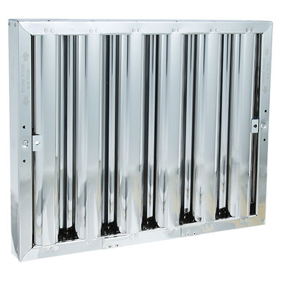 Allpoints 8014147 Type 6 Stainless Steel Hood Filter, 16x20 with Lock Handles
