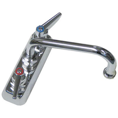 T&S Brass B-1110 Deck Mount Faucet W/6" Swing Nozzle & Handle 4" Center