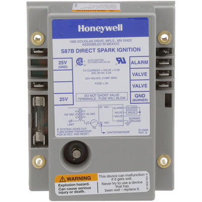 Hobart 00-416011-00001 Direct Spark Ignition Module/ 4 Sec Lockout Single Electrode 25V